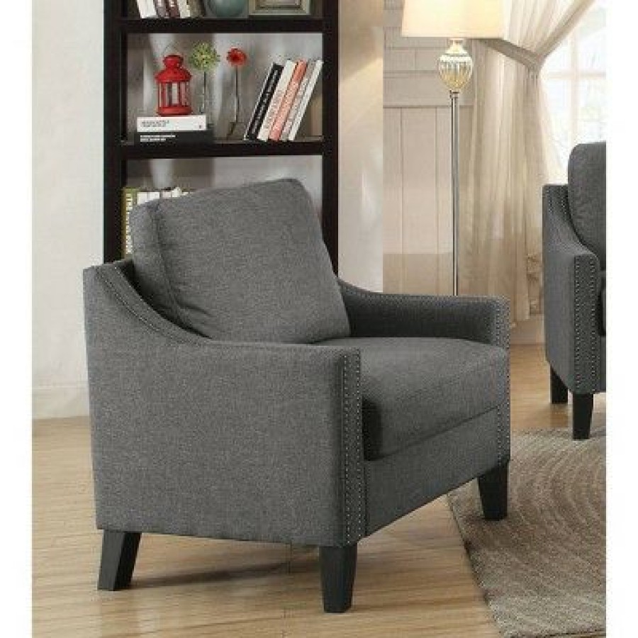 Accent Chairs Gray Acme Furniture | * Hot