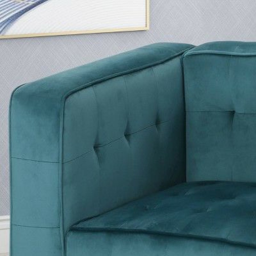 Sanders Modern Glam Velvet Cube Club Chair Christopher Knight Home | * Online