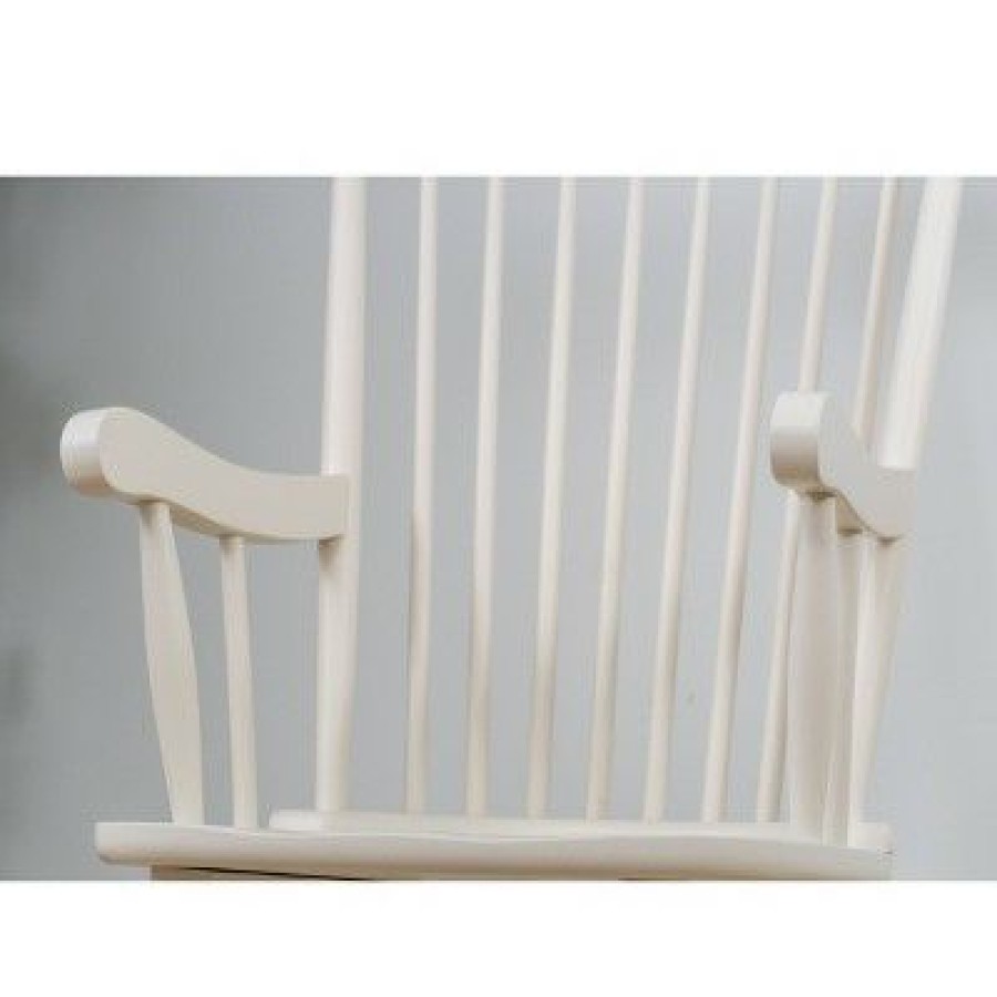 Gift Mark Modern Wooden Rocking Chair White | * Clearance