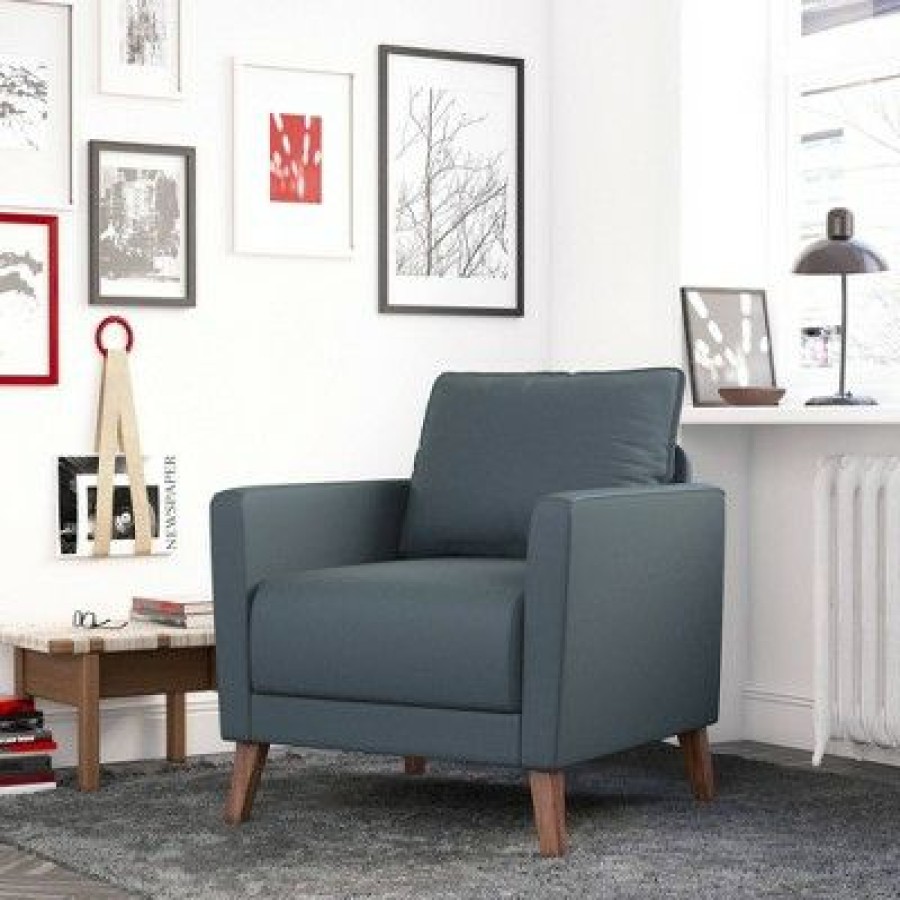 Derna Upholstered Accent Chair Dark Gray Rst Brands | * Best