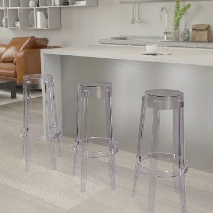 Flash Furniture 29.75" High Transparent Barstool | * Wholesale