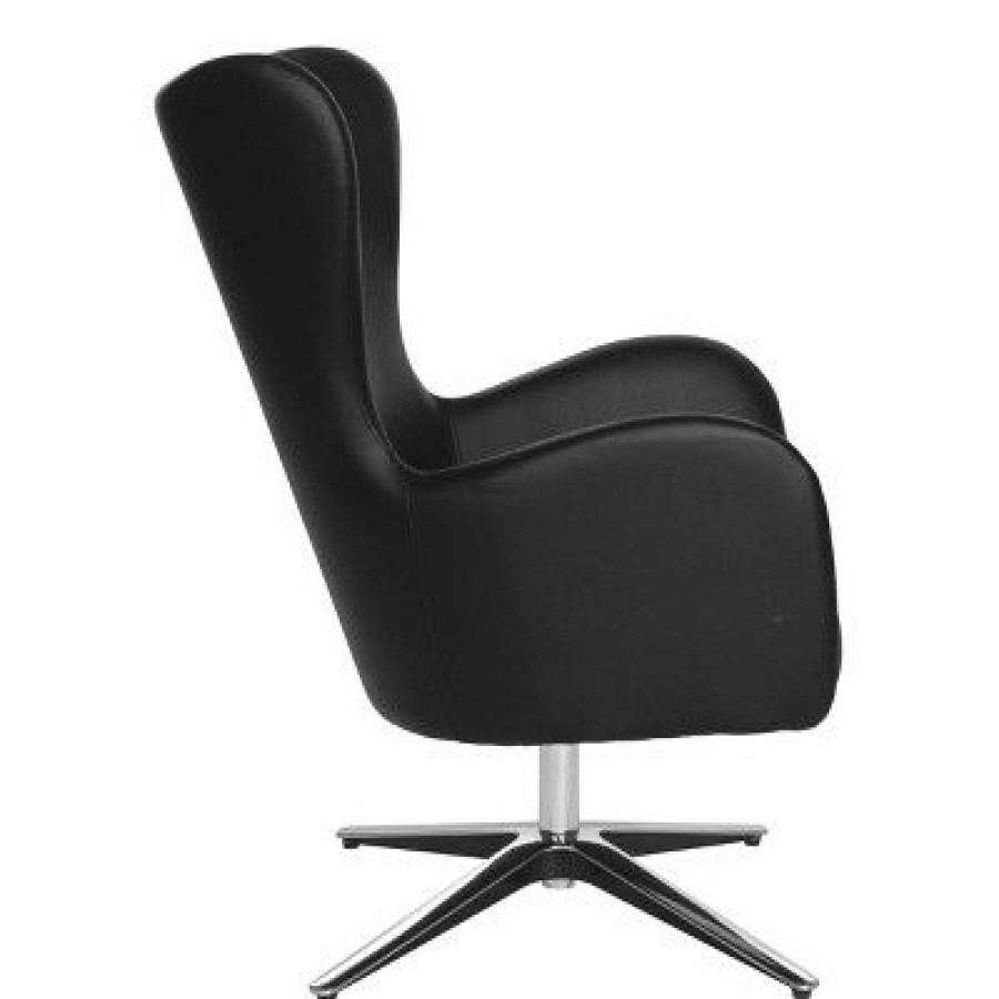 Wilma Swivel Armchair With 4 Star Aluminum Base Dillon Faux Leather Osp Home Furnishings | * Wholesale