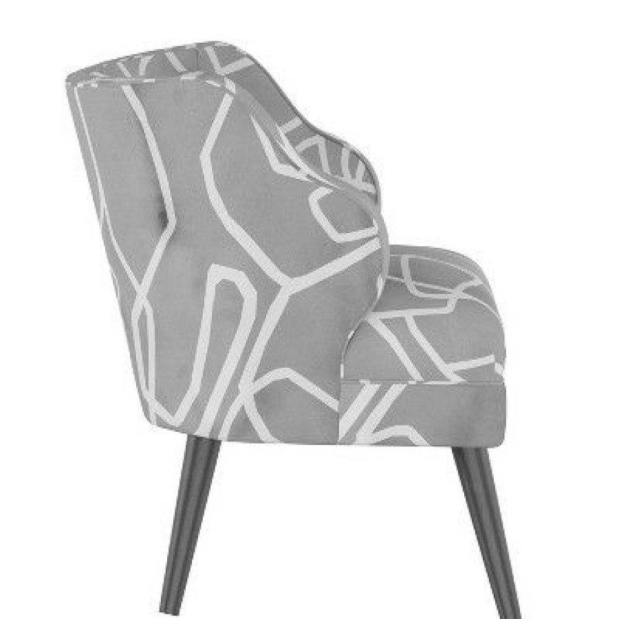 Mandolene Accent Chair Mona Abstract Gray Project 62 | * New