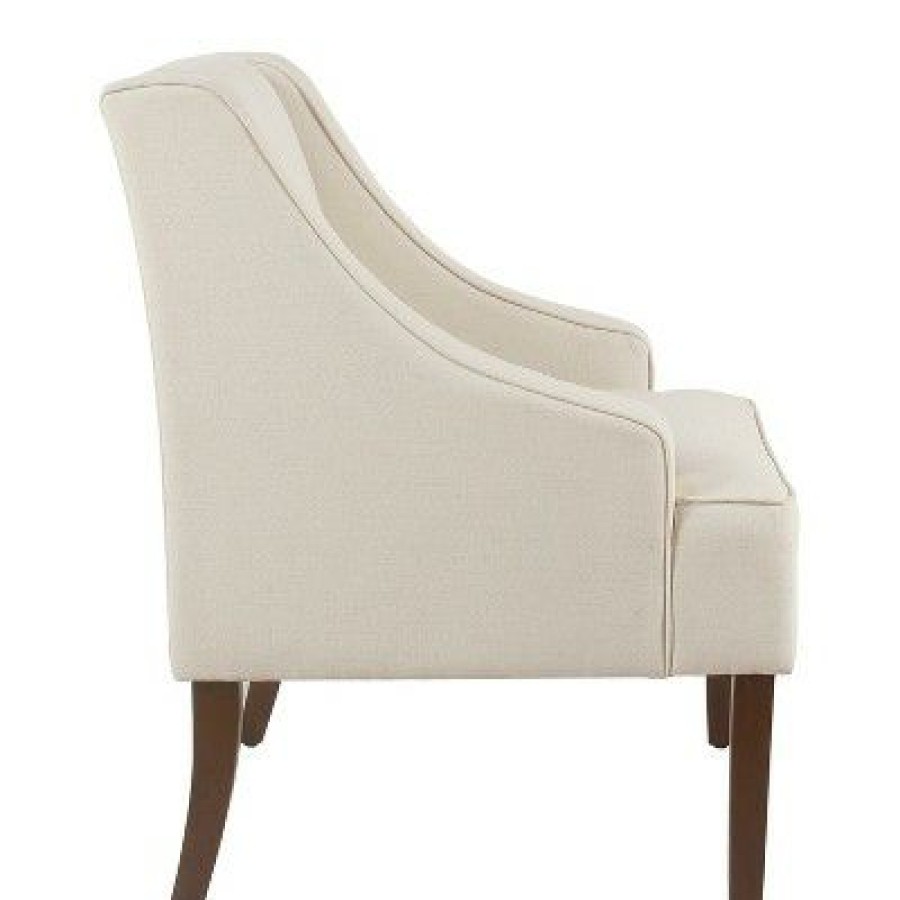 Classic Solid Swoop Arm Accent Chair Homepop | * Clearance