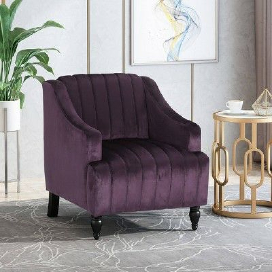 Carleson Glam Velvet Club Chair Christopher Knight Home | * Best