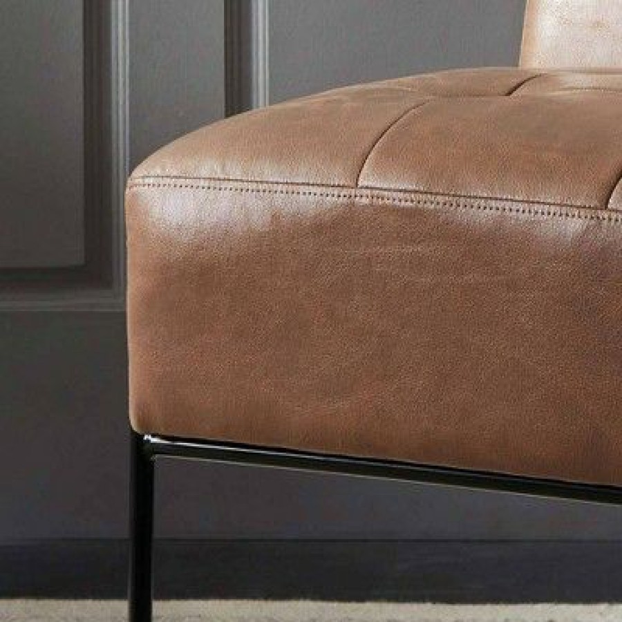 Eluxury Armless Tufted Accent Chair | * New