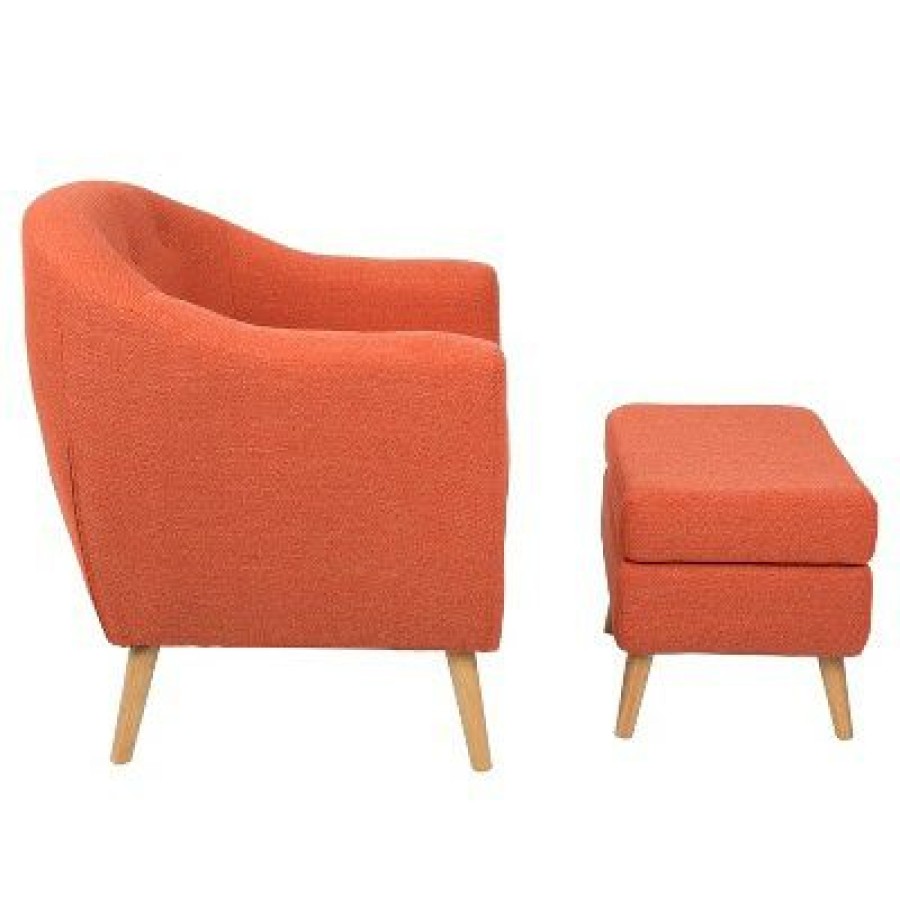 Rockwell Mid-Century Modern Chair W/Ottoman Lumisource | * Online