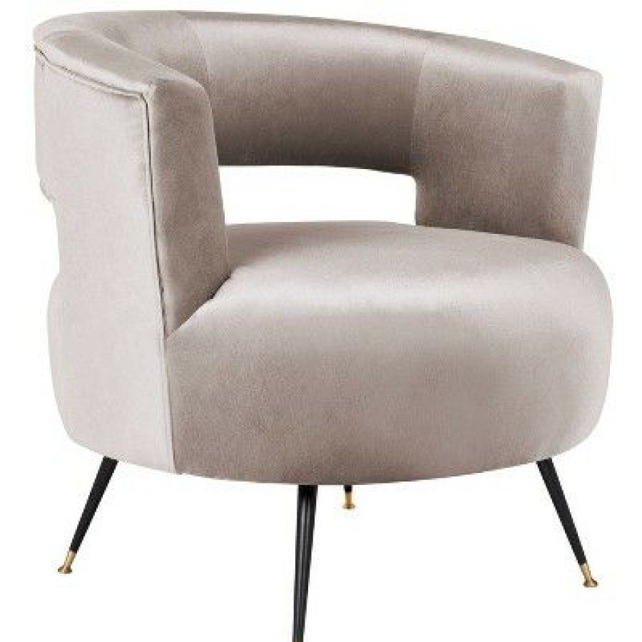 Manet Mid-Century Barrel Chair Hazelwood Velvet Safavieh | * Online