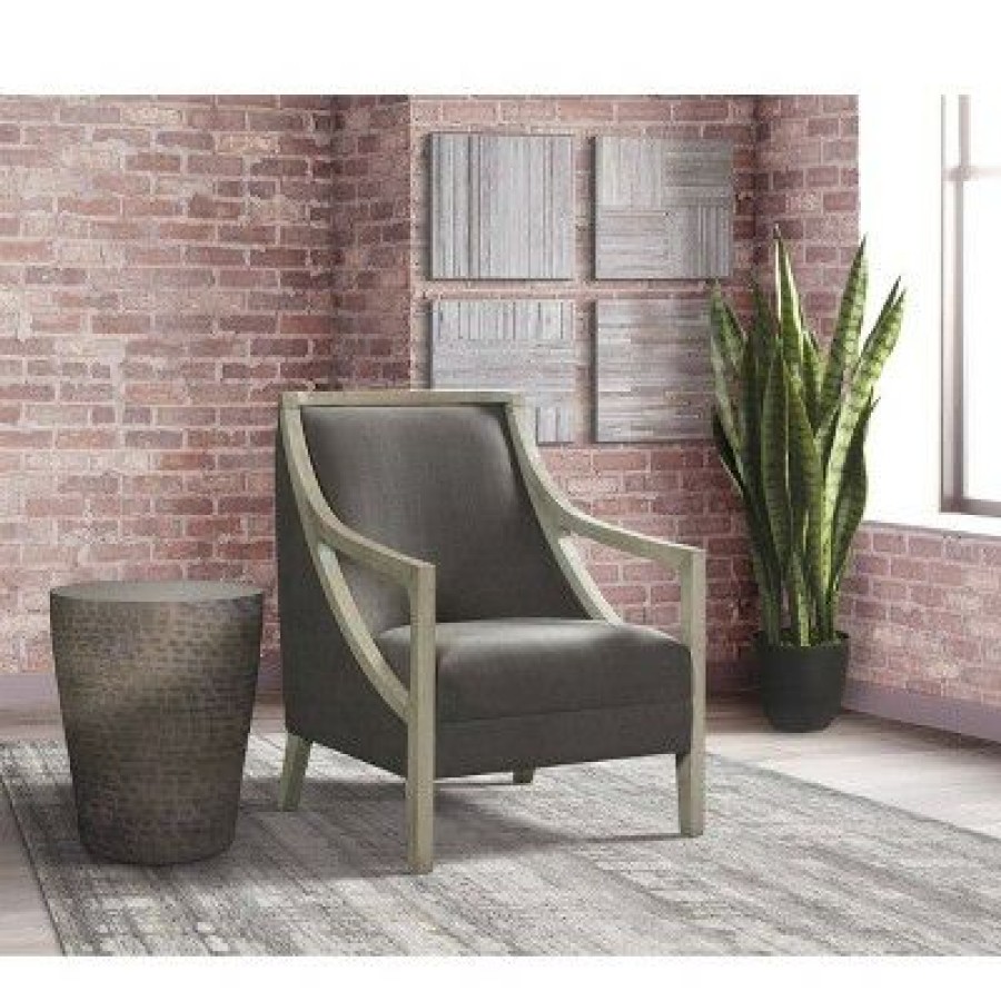 Dayna Accent Chair With White Wash Frame Picket House Furnishings | * Best