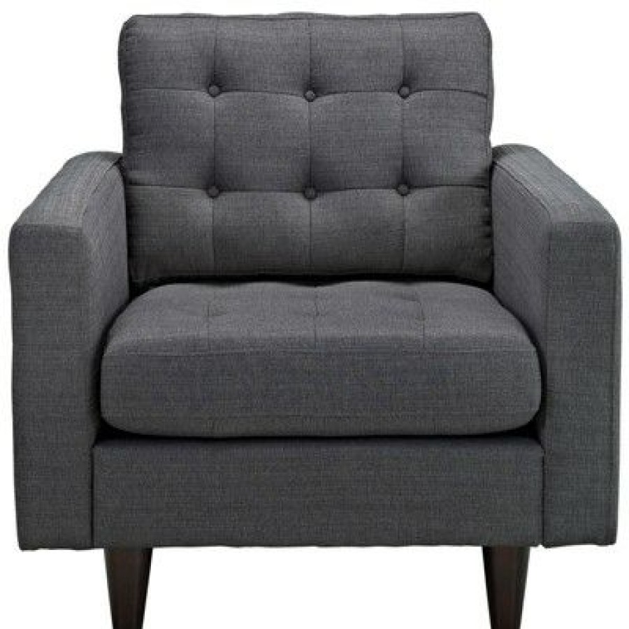 Empress Upholstered Armchair Gray Modway | * New