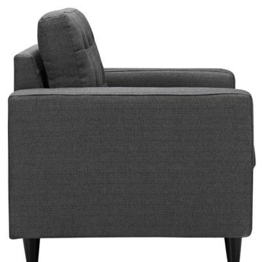 Empress Upholstered Armchair Gray Modway | * New