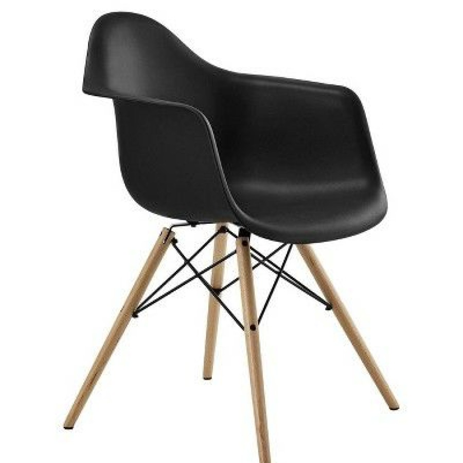 Room & Joy Mid-Century Modern Molded Armchair With Wood Leg Dorel Home Products | * Wholesale