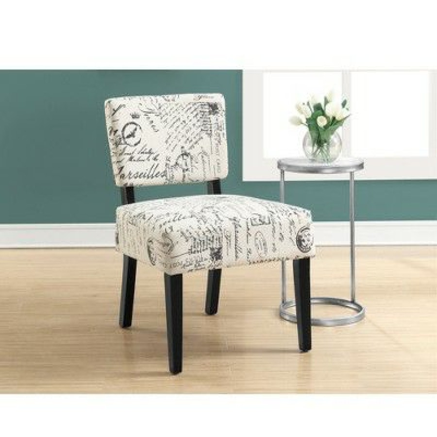 Accent Chair Vintage French Fabric Taupe Everyroom | * Best