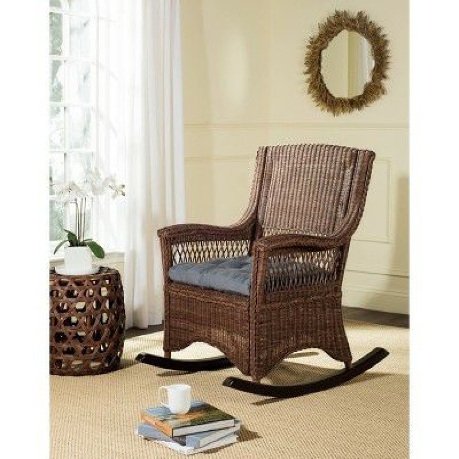 Aria Rocking Chair Brown Safavieh | * Best