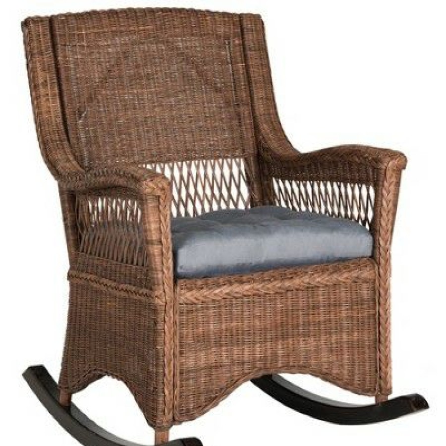 Aria Rocking Chair Brown Safavieh | * Best