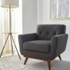 Opal Linen Tufted Armchair Safavieh | * New