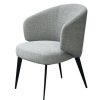 Bosco Curved Accent Chair Light Gray/Black Safavieh | * New