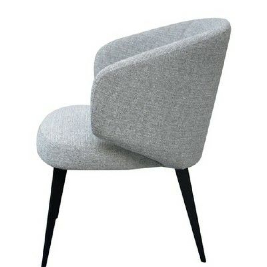 Bosco Curved Accent Chair Light Gray/Black Safavieh | * New