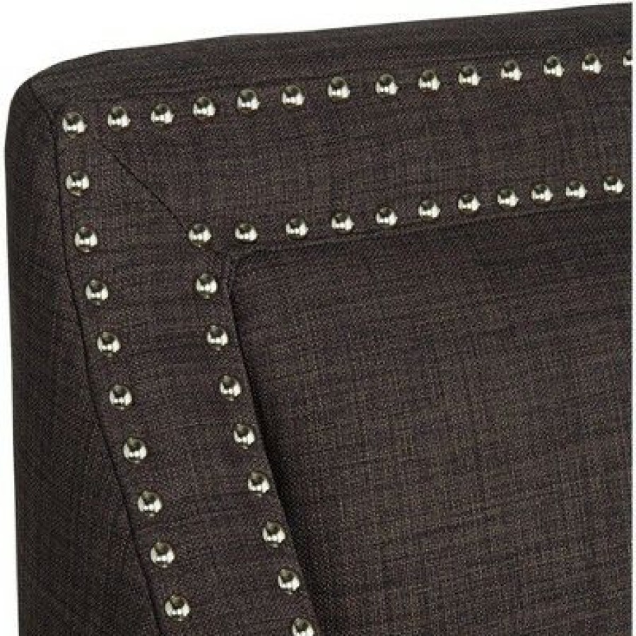 Studio 55D Flynn Heirloom Charcoal Upholstered Armchair | * Best