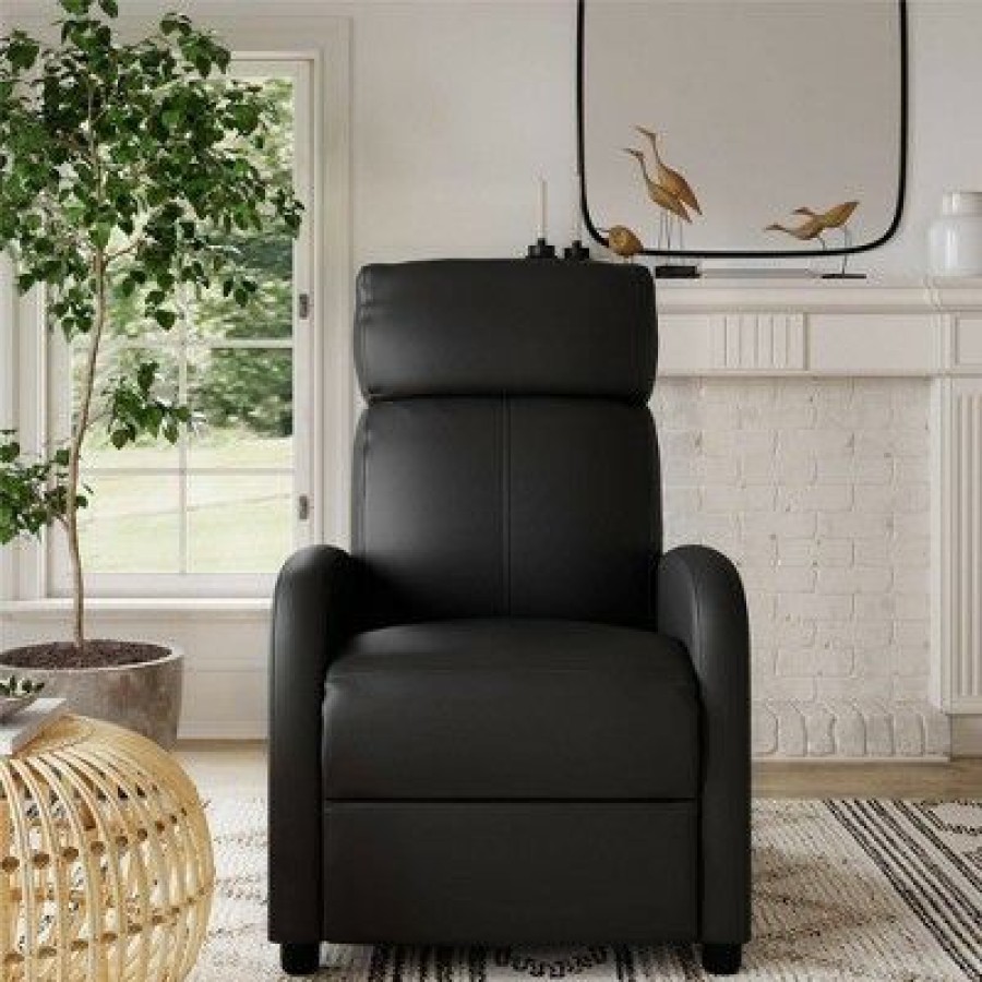 Sofy Pushback Recliner Faux Leather Room & Joy | * Best