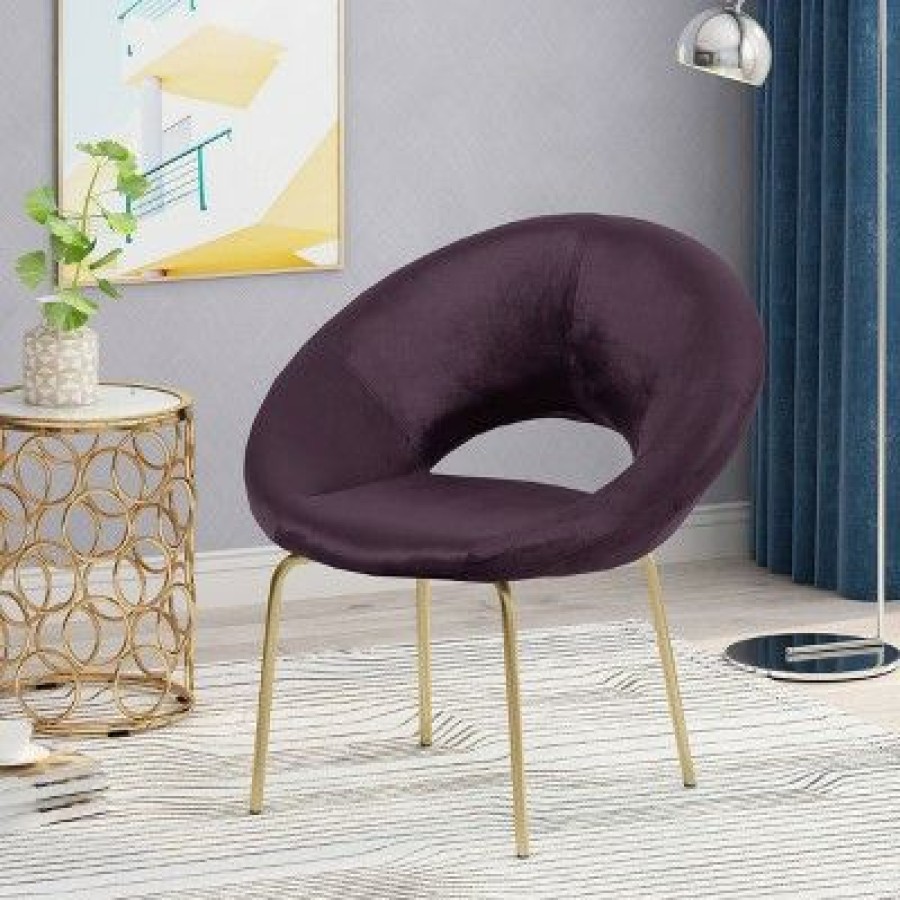 Pincay Modern Glam Velvet Accent Chair Christopher Knight Home | * Online