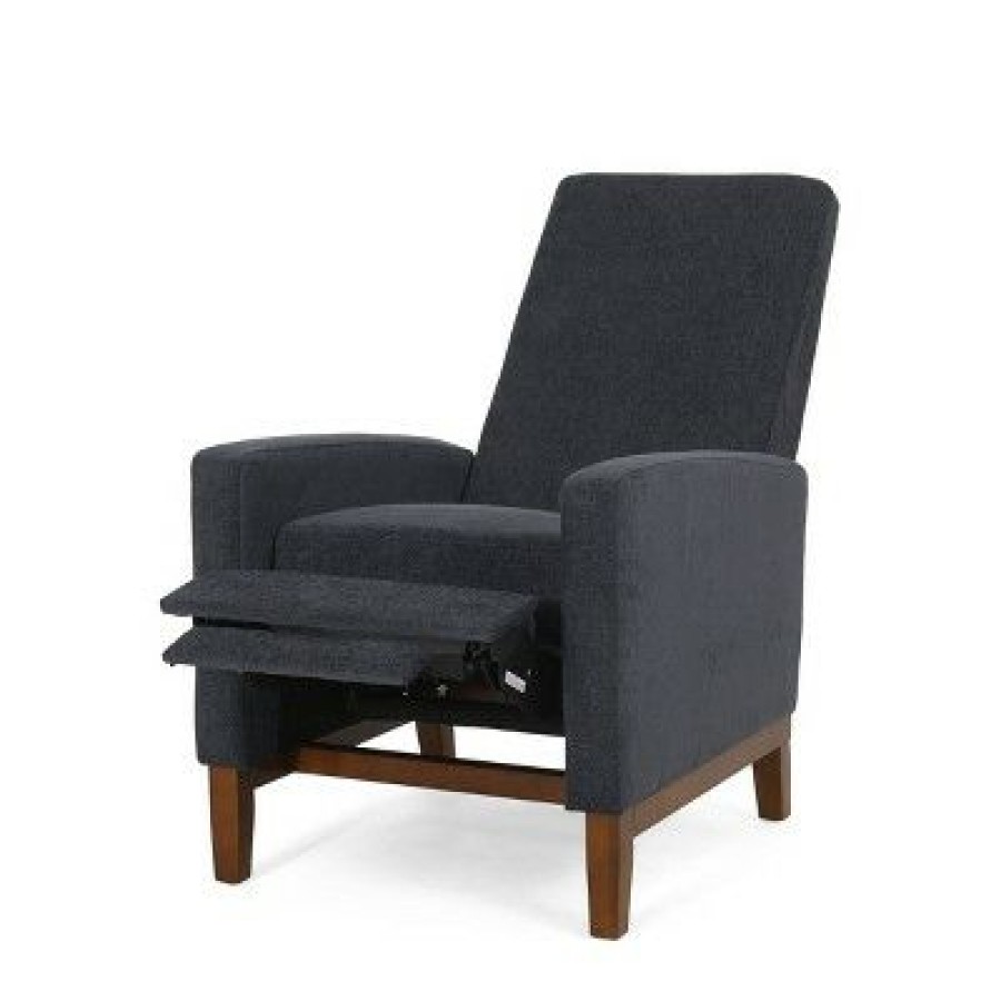 Kalstrom Contemporary Fabric Upholstered Pushback Recliner Christopher Knight Home | * Clearance