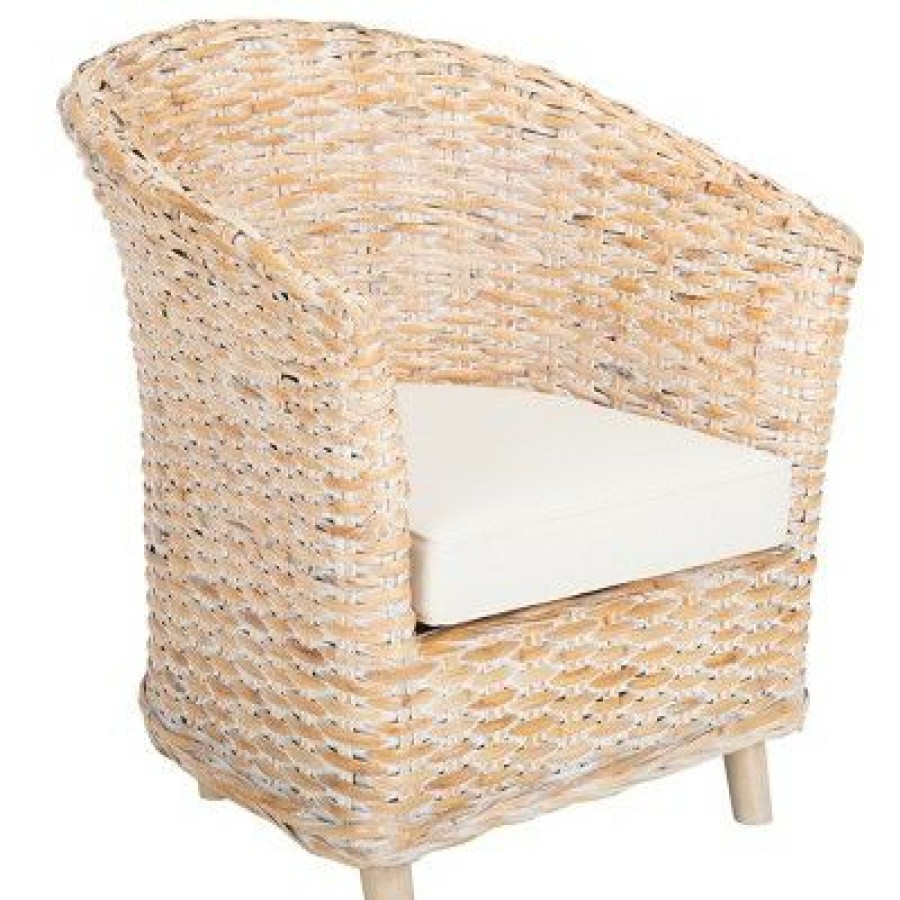 Omni Rattan Barrel Chair Safavieh | * Online